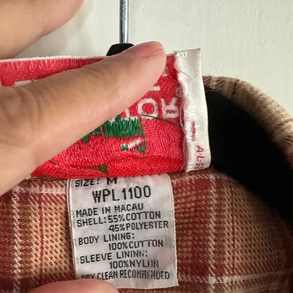 Lacoste Burgundy Jacket with Plaid Interior - Picture 5 of 8